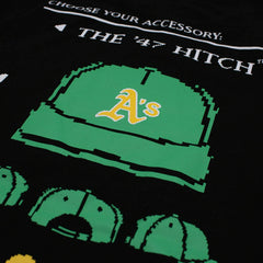 Athletics 8-Bit Hero Foundation MLB T-Shirt Black - Taass on sale