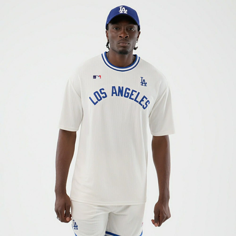 Los Angeles Dodgers Team Arch Oversized MLB T-Shirt White - Taass US