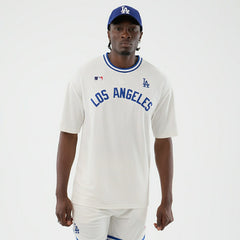 Los Angeles Dodgers Team Arch Oversized MLB T-Shirt White - Taass US