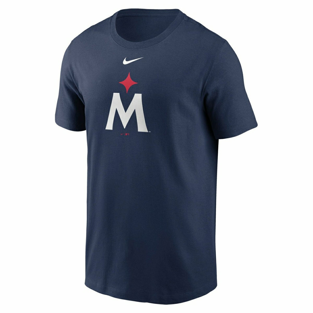 Minnesota Twins Large Logo MLB T-Shirt Navy - Taass for sale