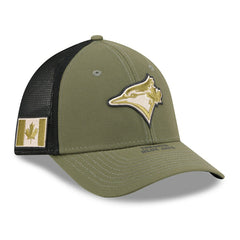 Toronto Blue Jays 2026 MLB Armed Forces 39THIRTY M-Crown Flex Cap Olive - Taass US