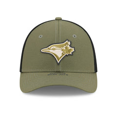 Toronto Blue Jays 2026 MLB Armed Forces 39THIRTY M-Crown Flex Cap Olive - Taass US