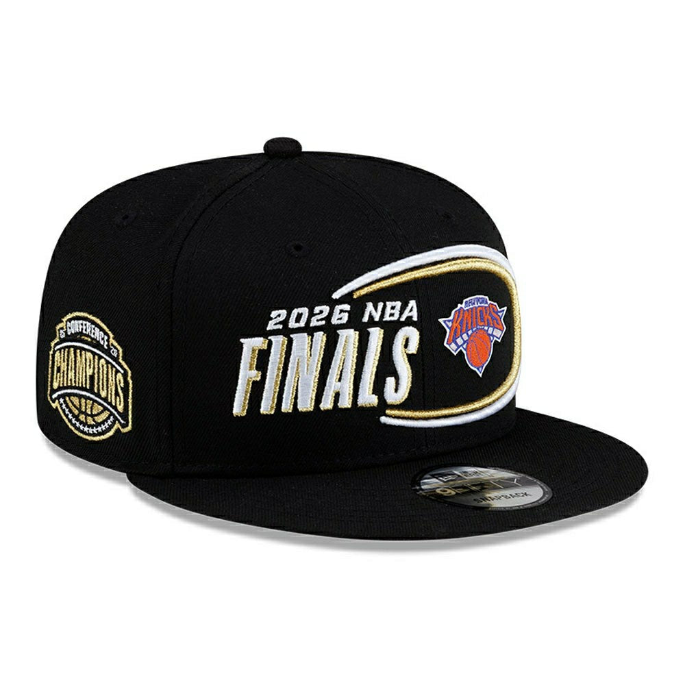 New York Knicks 2026 NBA Conference Champions Locker Room 9FIFTY Snapback Cap Black - Taass US