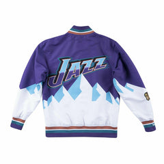 Utah Jazz 1997-98 Authentic Warm Up NBA Jacket Purple - Taass sale