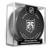 Columbus Blue Jackets 25th Anniversary 2025-26 NHL Official Game Puck - Taass Online