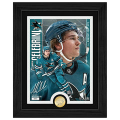 Macklin Celebrini San Jose Sharks Artist Proof Bronze Coin NHL Photo Frame - Taass outlet
