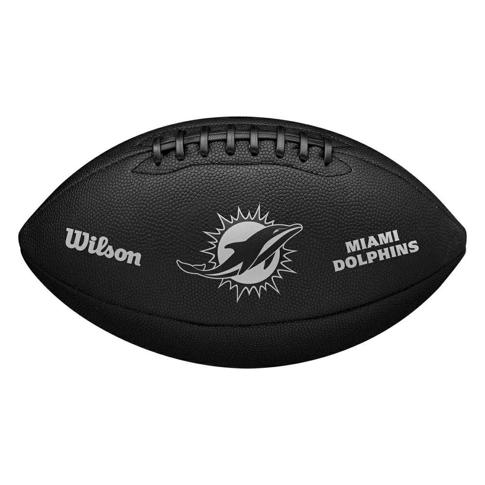 Miami Dolphins Wilson Metallic Premiere Full Size NFL Football - Taass discount