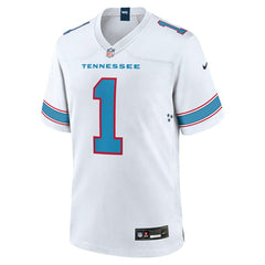 Cam Ward #1 Tennessee Titans 2026 Game NFL Jersey White - Taass for sale