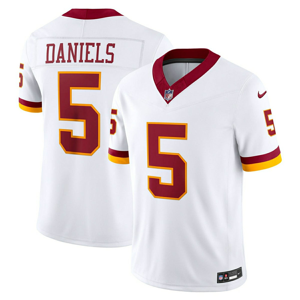 Jayden Daniels #5 Washington Commanders Sewn Down Limited NFL Jersey White - Taass Online