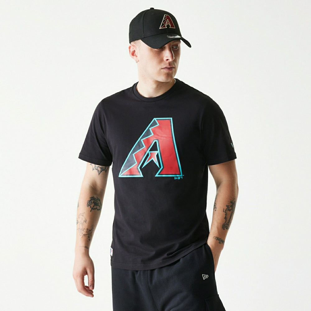 Arizona Diamondbacks Team Logo New Era MLB T-Shirt Black - Taass for sale