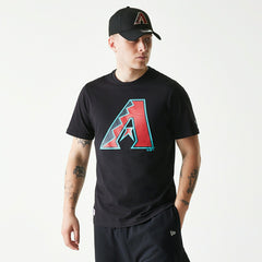 Arizona Diamondbacks Team Logo New Era MLB T-Shirt Black - Taass for sale