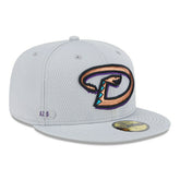 Arizona Diamondbacks 2025 MLB Authentic Clubhouse 59FIFTY Fitted Cap Gray - Taass Online