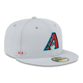 Arizona Diamondbacks 2025 MLB Authentic Clubhouse 59FIFTY Fitted Cap Gray - Taass discount