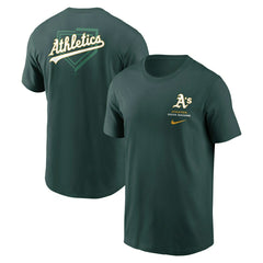 Athletics Primetime 2-Hit T-Shirt Green - Taass for sale