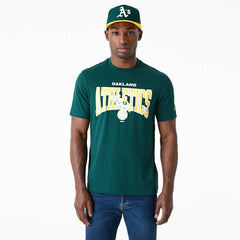 Oakland Athletics New Era Arch Wordmark MLB T-Shirt Green - Taass Online