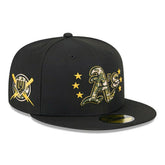 Oakland Athletics 2024 MLB Authentic Armed Forces New Era 59FIFTY Fitted Cap - Taass discount