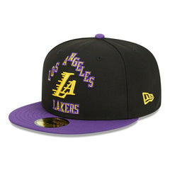 Los Angeles Lakers 2023 NBA City Edition New Era 59FIFTY Fitted Cap - Taass discount