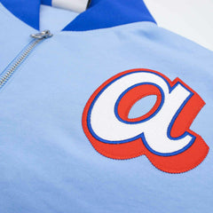 Atlanta Braves City Connect 2026 MLB Authentic Dugout Bomber Jacket Blue - Taass on sale