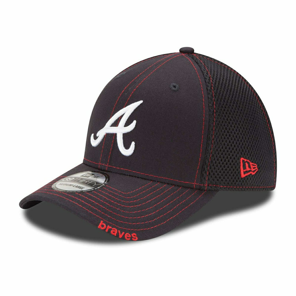 Atlanta Braves Team Neo New Era 39THIRTY MLB Cap - Taass discount