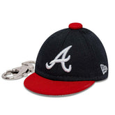 Atlanta Braves MLB Mini Cap Mini Cap Key Chain Navy - Taass sale