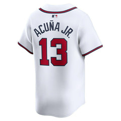 Ronald Acuña Jr. #13 Atlanta Braves Nike Limited MLB Jersey White - Taass Online
