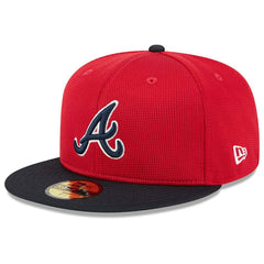 Atlanta Braves 2025 MLB Spring Training 59FIFTY Fitted Cap Red - Taass on sale