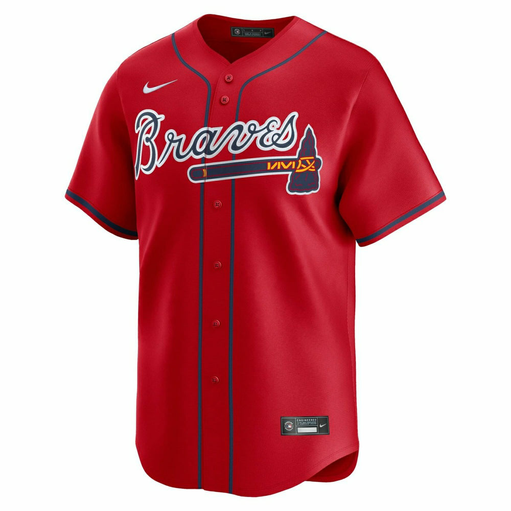 Atlanta Braves Nike Limited MLB Baseball Jersey Alternate Red - Taass for sale