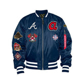 Atlanta Braves New Era x Alpha Industries Reversible Bomber Jacket - Taass Online