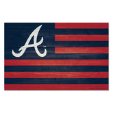 Atlanta Braves MLB Americana Wood Sign - Taass US