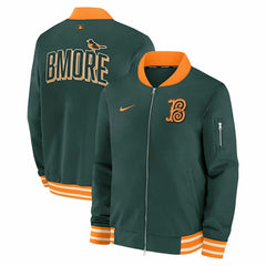 Baltimore Orioles City Connect 2026 MLB Authentic Dugout Bomber Jacket Red - Taass US