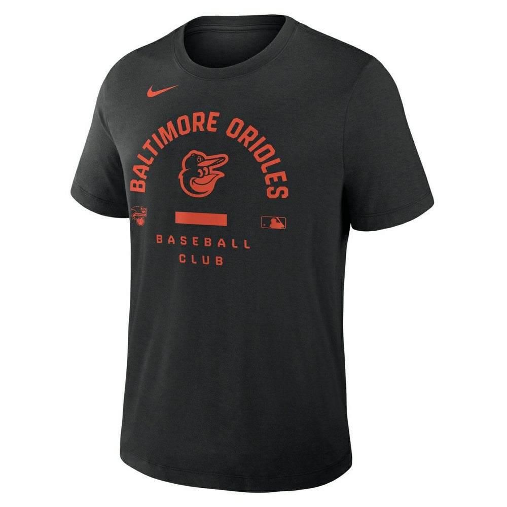 Baltimore Orioles Early Work 2026 MLB Authentic Tri-Blend T-Shirt Black - Taass US