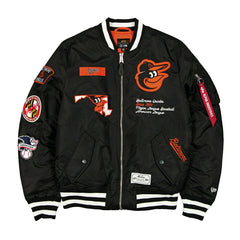 Baltimore Orioles Alpha Industries MA-1 MLB Bomber Jacket Black - Taass discount