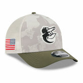 Baltimore Orioles 2025 MLB Armed Forces 9FORTY M-Crown A-Frame Snapback Cap - Taass US