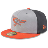 Baltimore Orioles Colorway 2025 MLB Batting Practice 59FIFTY Fitted Cap Gray - Taass US