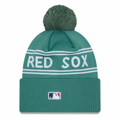 Boston Red Sox Authentic City Connect New Era MLB Knit Hat Green - Taass on sale