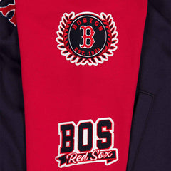 Boston Red Sox Full Snap Patch Jacket Navy/Red - Taass discount