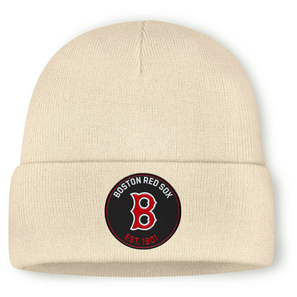 Boston Red Sox Cooperstown MLB Beanie Knit Natural - Taass discount