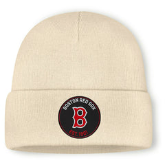 Boston Red Sox Cooperstown MLB Beanie Knit Natural - Taass discount