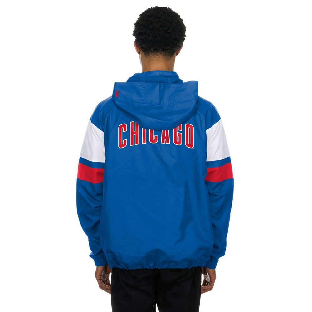 Chicago Cubs MLB Quarter Zip Windbreaker Jacket Blue - Taass for sale