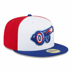 Kannapolis Cannon Ballers MiLB Batting Practice Authentic 59FIFTY Fitted Cap Red/White - Taass discount