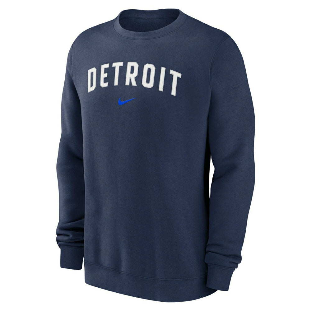 Detroit Tigers City Connect 2-Hit Club Crew Pullover Navy - Taass US
