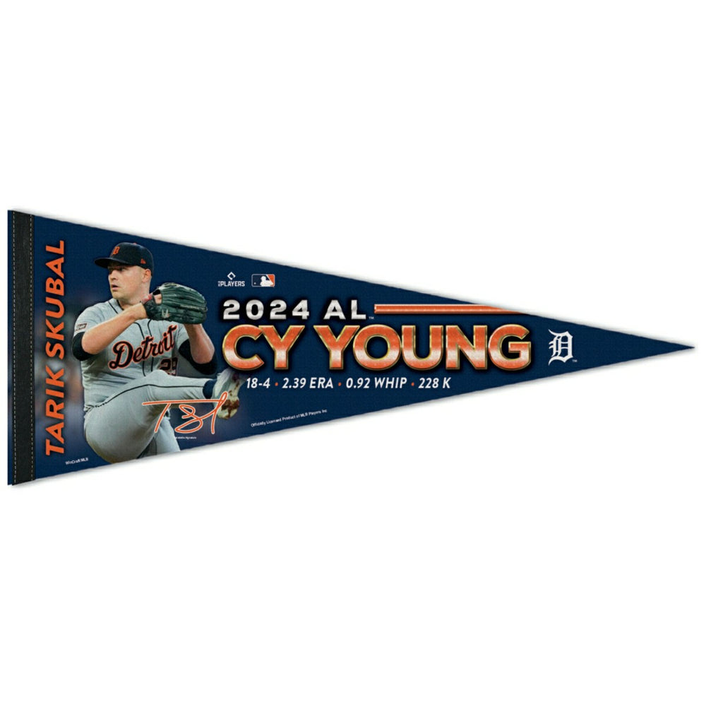 Tarik Skubal Detroit Tigers Cy Young Award Premium MLB Pennant - Taass on sale