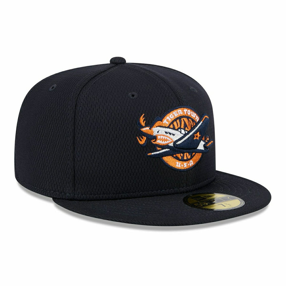 Lakeland Flying Tigers MiLB Batting Practice Authentic 59FIFTY Fitted Cap Navy - Taass on sale