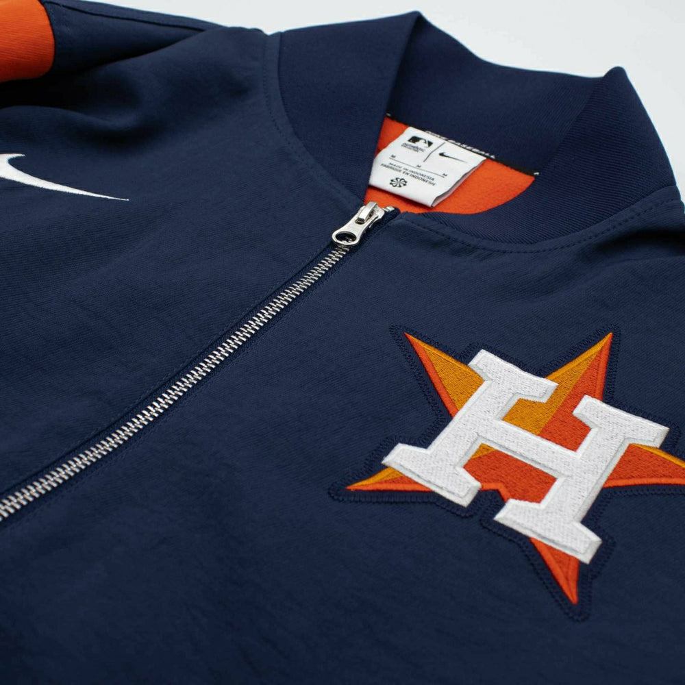 Houston Astros 2026 MLB Authentic Dugout Bomber Jacket Navy - Taass US
