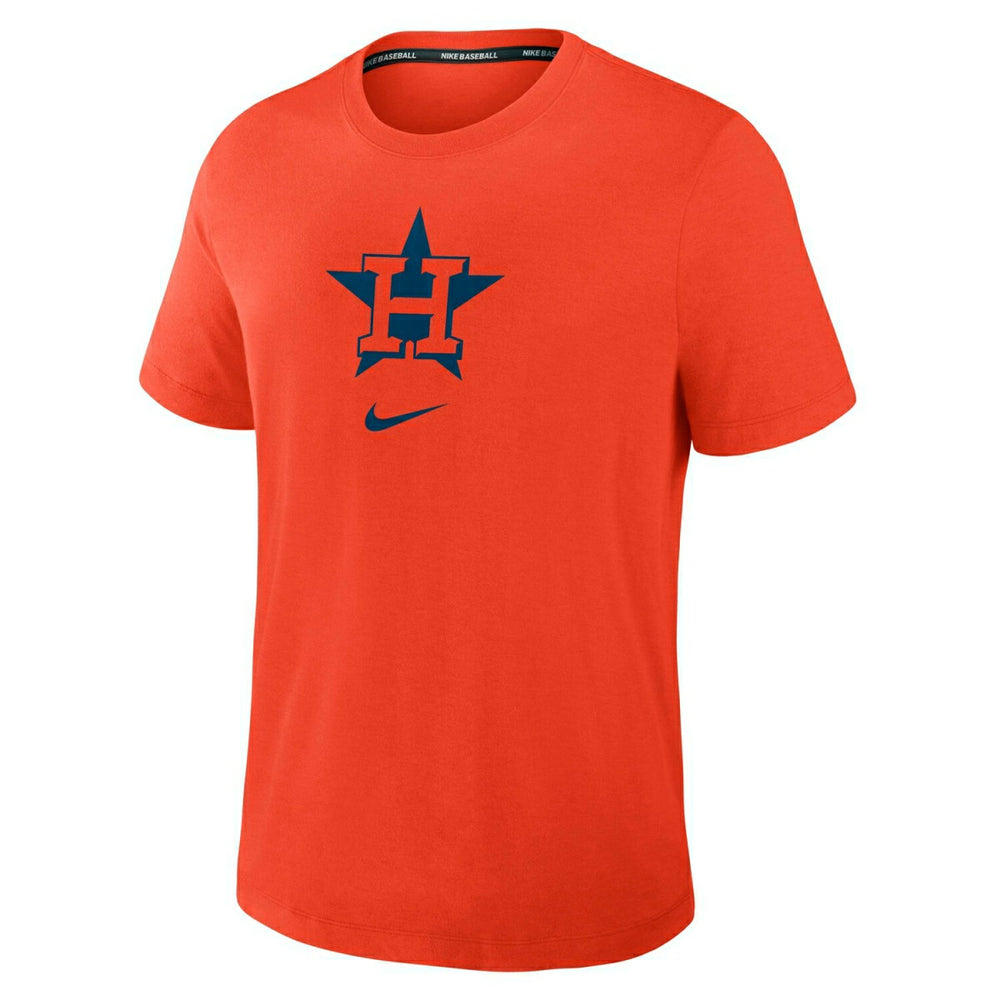 Houston Astros Early Work 2025 MLB Authentic Nike Tri-Blend T-Shirt Orange - Taass on sale