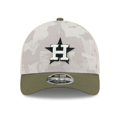 Houston Astros 2025 MLB Armed Forces 9FORTY M-Crown A-Frame Snapback Cap - Taass for sale