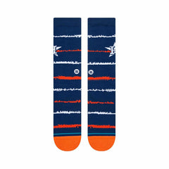 Houston Astros Chalk Stance MLB Crew Socks Blue - Taass sale