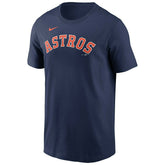 Houston Astros Fuse Wordmark Nike MLB T-Shirt Navy - Taass discount