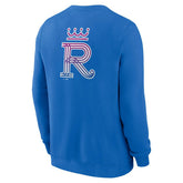 Kansas City Royals City Connect 2-Hit Club Crew Pullover Blue - Taass sale