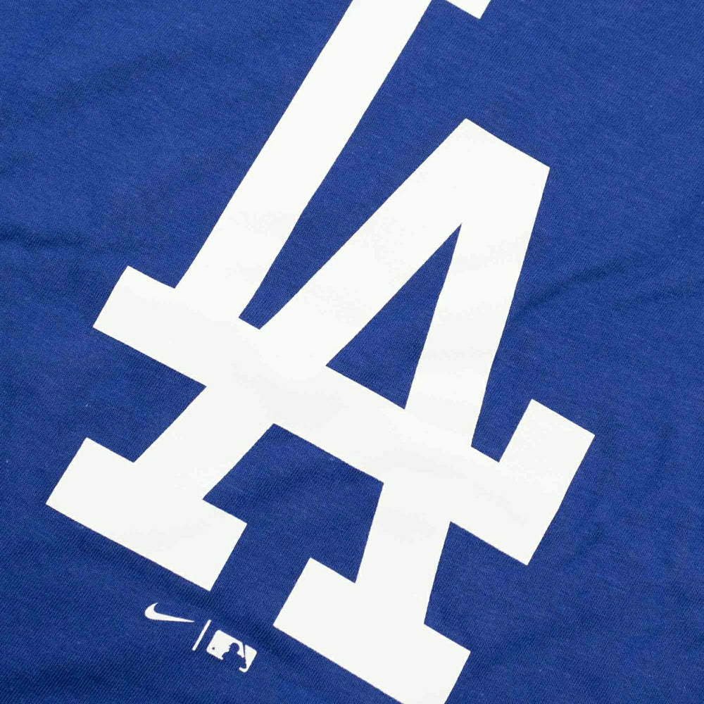 Los Angeles Dodgers Large Logo MLB T-Shirt Blue - Taass sale